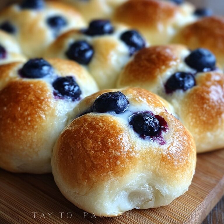 Fluffy Cottage Cheese Blueberry Cloud Bread Recipe