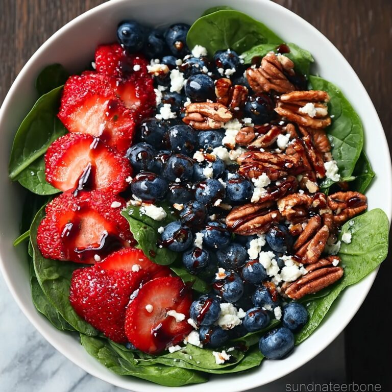 15-Minute Strawberry Spinach Salad Recipe