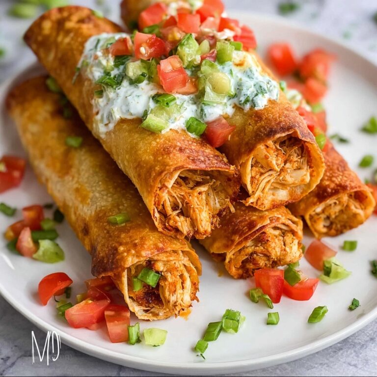 Oven Baked Chicken Taquitos Recipe