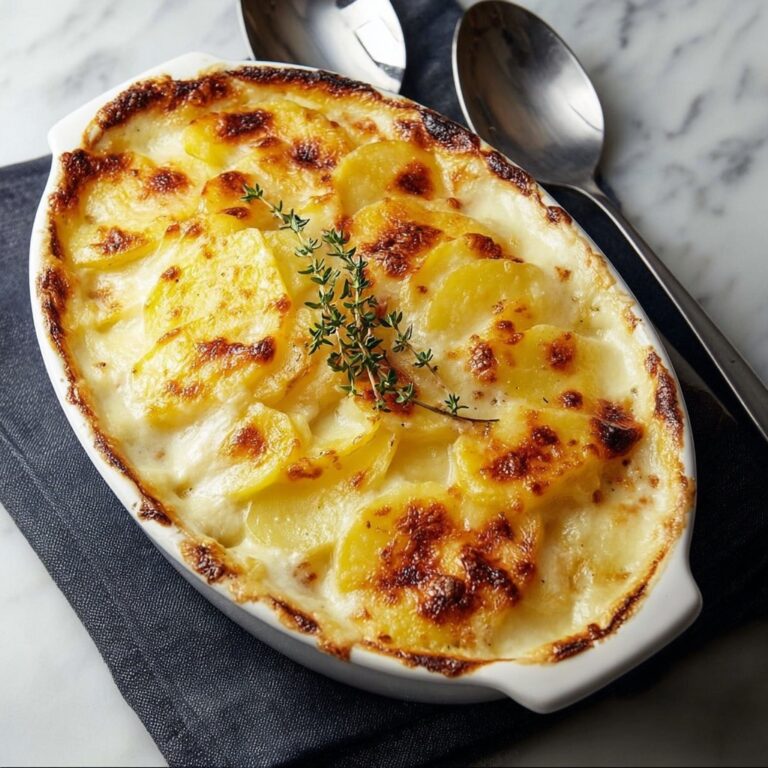 Cheesy Garlic Potatoes Gratin Recipe
