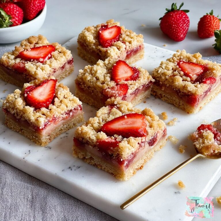 Strawberry Rhubarb Bars Recipe